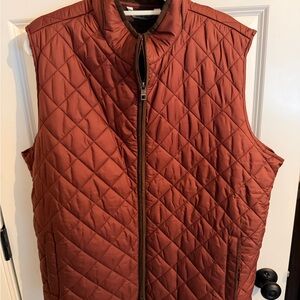 Peter Millar Quilted Vest - Burnt Orange